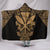 Kanaka Map Polynesian Hooded Blanket - Gold - Armor Style Hooded Blanket Gold - Polynesian Pride