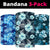 Hawaiian Hibiscus Blue Set Bandana 3-Pack - Polynesian Pride