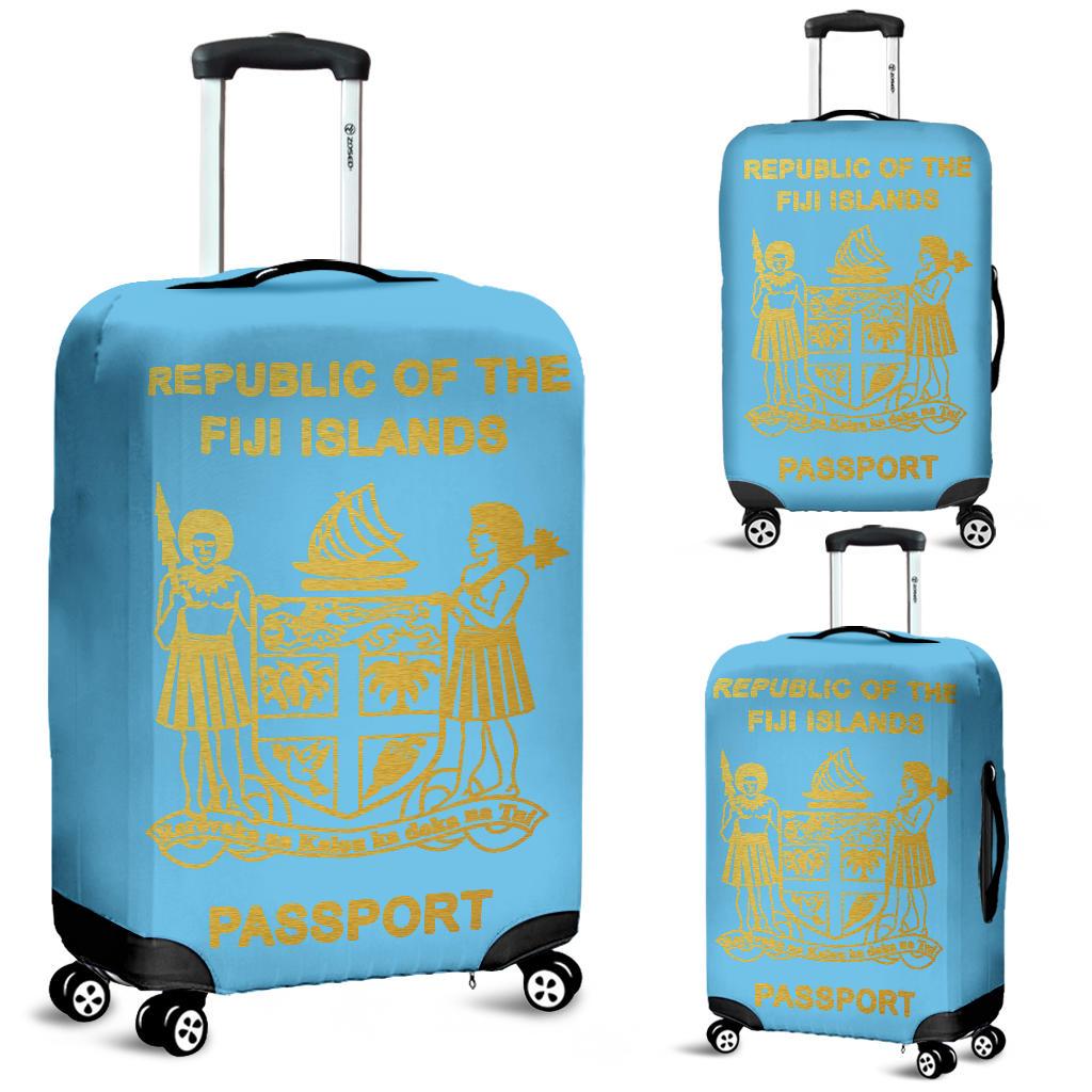 Fiji Passport Luggage Covers Blue - Polynesian Pride