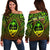 Polynesian Guam Personalised Women's Off Shoulder Sweater - Reggae Vintage Polynesian Patterns Art - Polynesian Pride