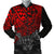 Guam Polynesian Bomber Jacket (Men) - Red Turtle Flowing Red - Polynesian Pride