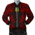 Tuvalu Men Bomber Jackets - Polynesian Tattoo Red Red - Polynesian Pride