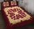 Hawaii Quilt Bed Set - Hawaiian Quilt Plumeria Medallion Burgundy - AH - Polynesian Pride