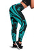 New Caledonia Women's Leggings - Turquoise Tentacle Turtle - Polynesian Pride