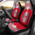 Tahiti Polynesian Car Seat Cover - Tahiti Flag Wave Style Universal Fit Red - Polynesian Pride