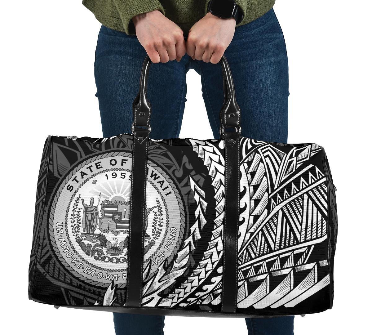 Hawaii Travel Bag - Custom Personalised Wings Style Travel Bag - Black - Hawaii One size Black - Polynesian Pride