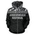 American Samoa All Over Zip up Hoodie Polynesian Black Version - Polynesian Pride