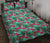 Hawaii Quilt Bed Set Tropical Strelitzia Blue AH Black - Polynesian Pride