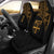 Fiji Tapa Car Seat Covers - Fiji Flag Polynesian Gold Curve Universal Fit Gold - Polynesian Pride