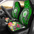 Hawaii Polynesian Car Seat Covers - Hawaii Seal With Turtle Plumeria (Green) Universal Fit Green - Polynesian Pride