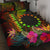 Cook Islands Polynesian Personalised Quilt Bed Set - Hibiscus and Banana Leaves Art - Polynesian Pride