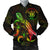 Niue Polynesian Men's Bomber Jacket - Turtle With Blooming Hibiscus Reggae Reggae - Polynesian Pride