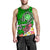 American Samoa Polynesian Men's Tank Top - Turtle Plumeria (Green) - Polynesian Pride