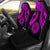 American Samoa Polynesian Car Seat Covers Pride Seal And Hibiscus Pink Universal Fit Pink - Polynesian Pride