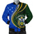 Solomon Islands Men's Bomber Jacket Kanaloa Tatau Gen SI Blue - Polynesian Pride