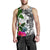 Yap Custom Personalised Men's Tank Top White - Turtle Plumeria Banana Leaf - Polynesian Pride