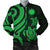 Nauru Men's Bomber Jacket - Green Tentacle Turtle Green - Polynesian Pride