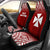 Wallis And Futuna Car Seat Covers - Wallis And Futuna Coat Of Arms Polynesian Tattoo Fog Red Universal Fit Red - Polynesian Pride