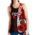 Vanuatu Polynesian Women's Racerback Tank - Coat Of Arm With Hibiscus - Polynesian Pride