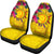 Polynesian Car Seat Covers - Vanuatu Symbols With Hibiscus - Polynesian Pride