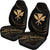 Kanaka Car Seat Covers - Gold - Frida Style Universal Fit Black - Polynesian Pride