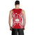 Samoa Polynesian Men Tank Top Map Red White - Polynesian Pride