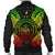 Palau Polynesian Men's Bomber Jacket Map Reggae - Polynesian Pride