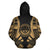 Federated States of Micronesia All Over Custom Hoodie Gold Tattoo Style - Polynesian Pride