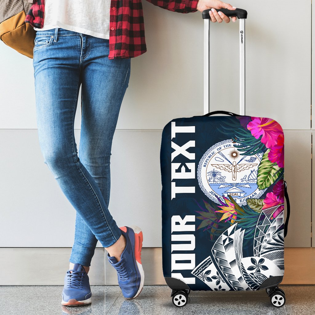 Marshall Island Custom Personalised Luggage Covers - Summer Vibes Blue - Polynesian Pride