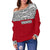 Tahiti Women's Off Shoulder Sweater - Tahiti Polynesian Design - Polynesian Pride