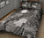 Marshall Islands Custom Personalised Quilt Bed Set - Humpback Whale with Tropical Flowers (White) - Polynesian Pride