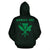 Hawaii Kanaka Polynesian Zip up Hoodie Green - Polynesian Pride