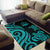 Wallis and Futuna Area Rug - Turquoise Tentacle Turtle - Polynesian Pride