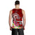 Samoa Custom Personalised Men's Tank Top - Turtle Plumeria (Red) - Polynesian Pride