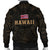 Hawaii Wild Boar Kamapua'a Men's Bomber Jacket - Gold - Hawaiian Mythology Style - Polynesian Pride