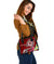 FSM Custom Personalised Shoulder Handbag - Turtle Plumeria (Red) - Polynesian Pride