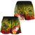 American Samoa Polynesian Women's Shorts - Humpback Whale with Tropical Flowers - Polynesian Pride