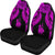 New Caledonia Polynesian Car Seat Covers Pride Seal And Hibiscus Pink - Polynesian Pride