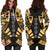 Tonga Hoodie Dress - Polynesian Tattoo Gold - Polynesian Pride