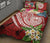 Tahiti Polynesian Quilt Bed Set - Summer Plumeria (Red) - Polynesian Pride