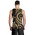 Wallis and Futuna Men's Tank Top - Gold Tentacle Turtle - Polynesian Pride