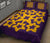 Hawaiian Quilt Bed Set Royal Pattern - Purple And Gold - A1 Style - Polynesian Pride