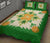 Hawaiian Quilt Bed Set Pineapple Pattern - Green - Polynesian Pride