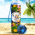 Niue Custom Personalised Hydro Tracking Bottle - Seal Spiral Polynesian Patterns - Polynesian Pride