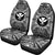 Kanaka Maoli Car Seat Cover - Kanaka Maoli Coat Of Arms Polynesian White Black - Polynesian Pride