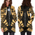 Marshall Islands Hoodie Dress - Polynesian Tattoo Gold - Polynesian Pride