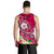 Hawaii Polynesian Men's Tank Top - Hawaii Seal With Turtle Plumeria (Pink) - Polynesian Pride