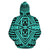 Hawaii Hoodie Polynesian Seamless Turquoise Pullover - Polynesian Pride