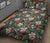 Tropical Monstera Leaf Red Quilt Bed Set - Polynesian Pride