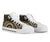 Cook Islands High Top Canvas Shoe - Gold Tentacle Turtle - Polynesian Pride